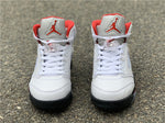 Air Jordan 5 White/Fire Red