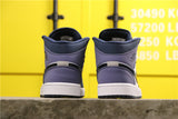 Air Jordan 1 Mid Obsidian/Sanded Purple-White