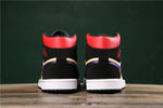 Air Jordan 1 Mid Black Blue White Purple