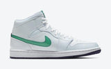 Air Jordan 1 Breathe Center White Green Purple