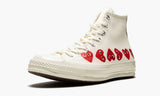 CHUCK 70 HI "Comme Des Garçons PLAY / Multi Hearts White"