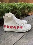 CHUCK 70 HI "Comme Des Garçons PLAY / Multi Hearts White"
