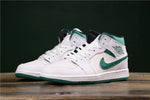 Air Jordan 1 Mid White Mystic Green