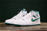 Air Jordan 1 Mid White Mystic Green