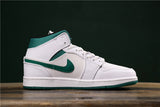 Air Jordan 1 Mid White Mystic Green