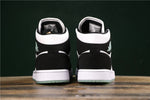Air Jordan 1 Mid SE GS White Black Teal Tint