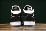 Air Jordan 1 Mid SE GS White Black Teal Tint