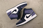 Air Jordan 1 Mid Obsidian/Sanded Purple-White