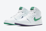 Air Jordan 1 Breathe Center White Green Purple