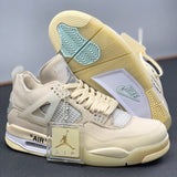 OFF White x Air Jordan 4 Sail