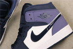 Air Jordan 1 Mid Obsidian/Sanded Purple-White