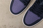 Air Jordan 1 Mid Obsidian/Sanded Purple-White