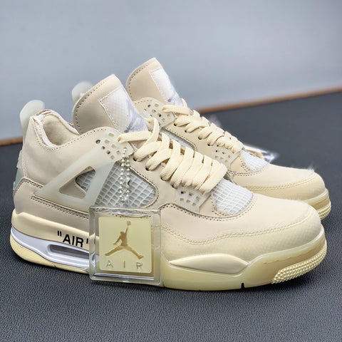OFF White x Air Jordan 4 Sail