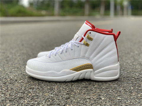 Air Jordan 12 FIBA White University