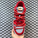 Off-White x Nike Dunk Low Red Grey