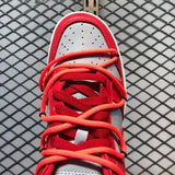 Off-White x Nike Dunk Low Red Grey