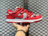 Off-White x Nike Dunk Low Red Grey