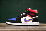 Air Jordan 1 Mid Black Blue White Purple