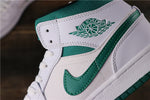 Air Jordan 1 Mid White Mystic Green
