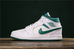 Air Jordan 1 Mid White Mystic Green