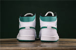 Air Jordan 1 Mid White Mystic Green