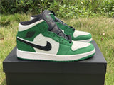New Air Jordan 1 Mid Pine Green Sail