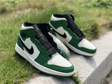 New Air Jordan 1 Mid Pine Green Sail