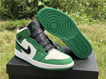 New Air Jordan 1 Mid Pine Green Sail